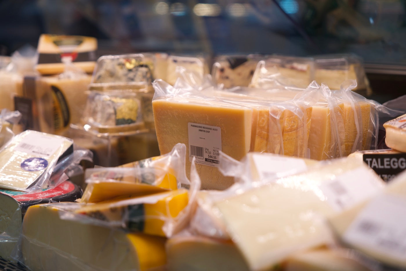 Cheese wedges, off the wheel